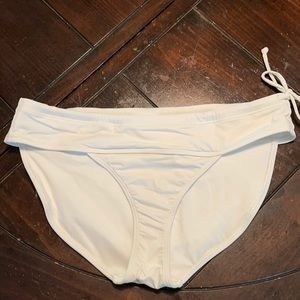 Athleta bikini bottoms white large